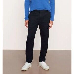 Vince Owen Classic Fit Cotton Pull On Pant Coastal Navy Blue Workwear Men Large